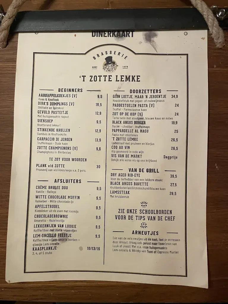 Menu_Brasserie ’t Zotte Lemke_Nijmegen_image_1