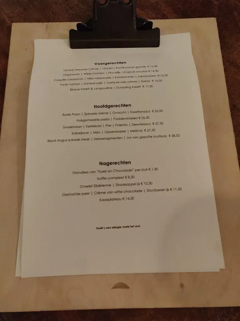 Menu_Vis Atelier_Laren_image_1