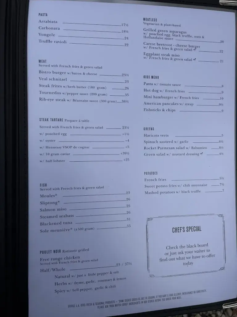 Menu_George L.A._Laren_image_1