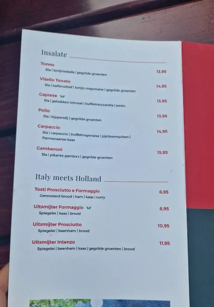 Menu_Intenzo Italian Taste_Hengelo_image_1