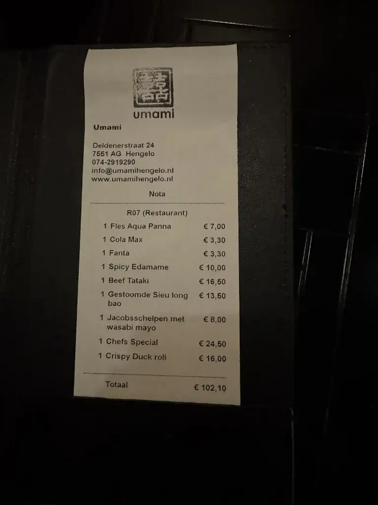 Menu_Restaurant Umami Hengelo_Hengelo_image_1