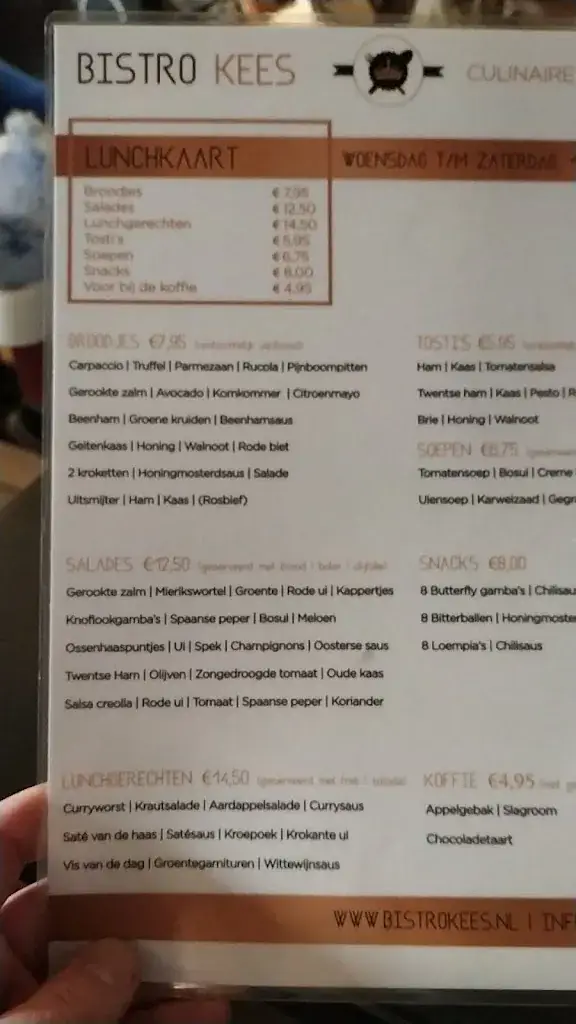 Menu_Bistro Kees_Hengelo_image_1