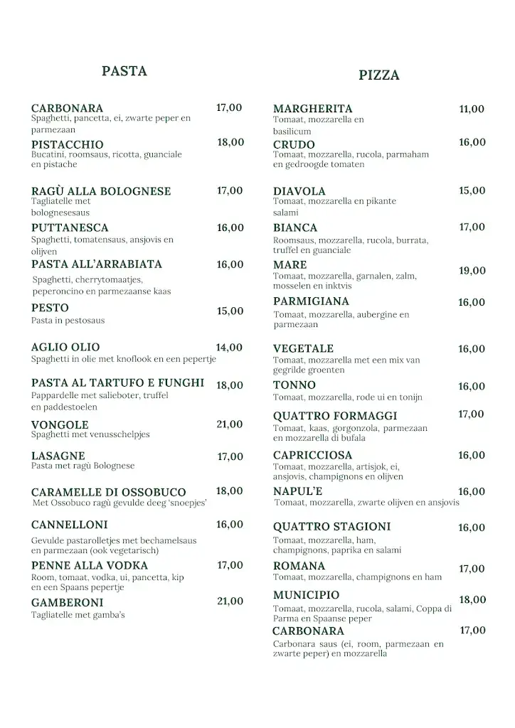 Menu_Trattoria Municipio_Hengelo_image_1