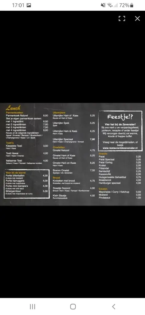 Menu_Restaurant De Zevenster - Hengelo_Hengelo_image_2