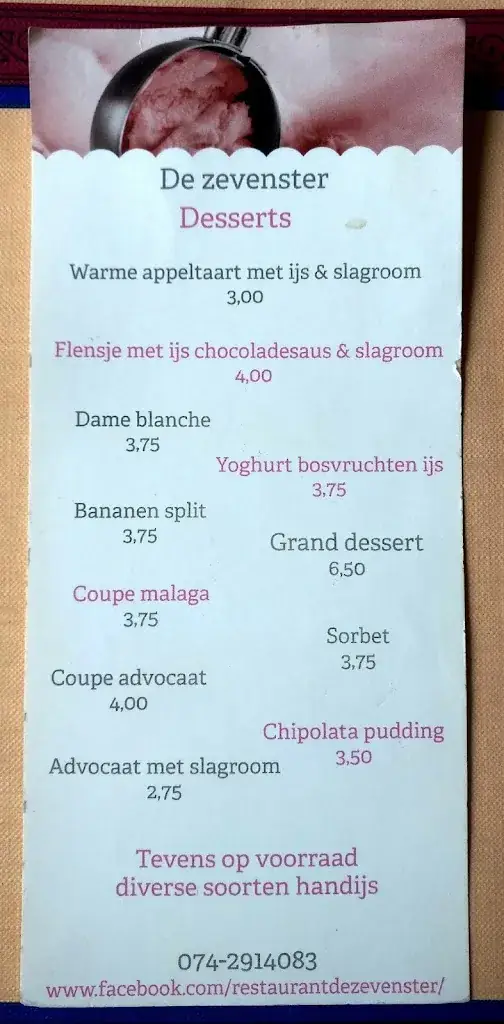 Menu_Restaurant De Zevenster - Hengelo_Hengelo_image_4