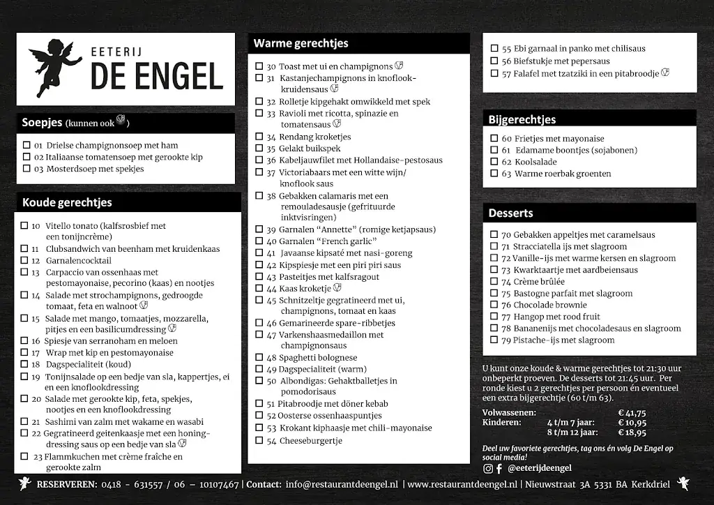 Menu_Restaurant De Engel_Kerkdriel_image_1