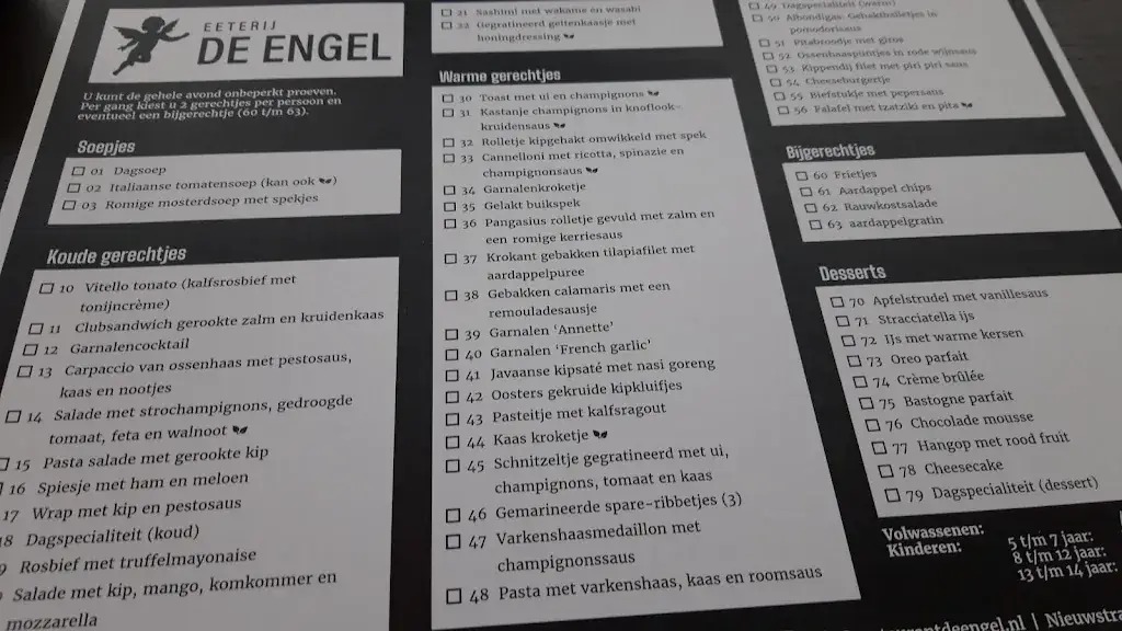 Menu_Restaurant De Engel_Kerkdriel_image_3