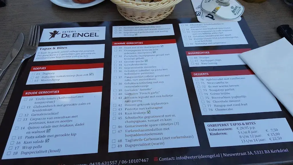 Menu_Restaurant De Engel_Kerkdriel_image_4