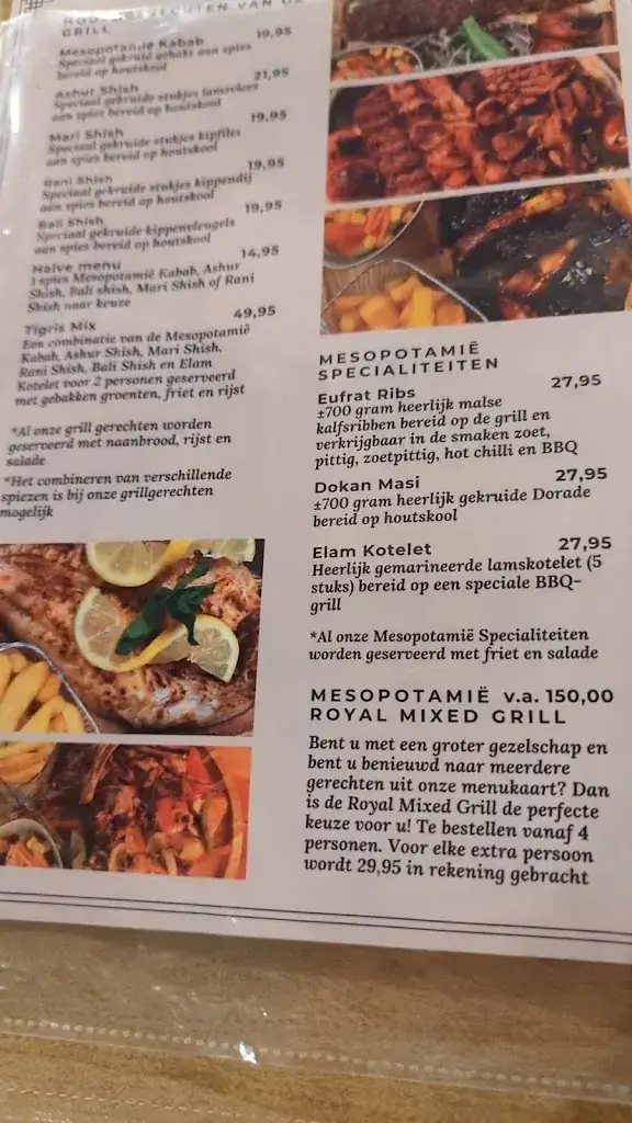 Menu_Mesopotamië Restaurant Arnhem_Arnhem_image_1