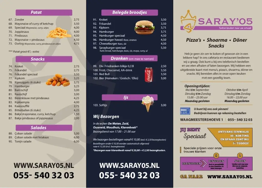 Menu_SARAY'05_Apeldoorn_image_1
