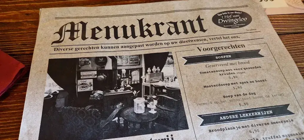 Menu_'t Hof van Dwingeloo_Dwingeloo_image_4