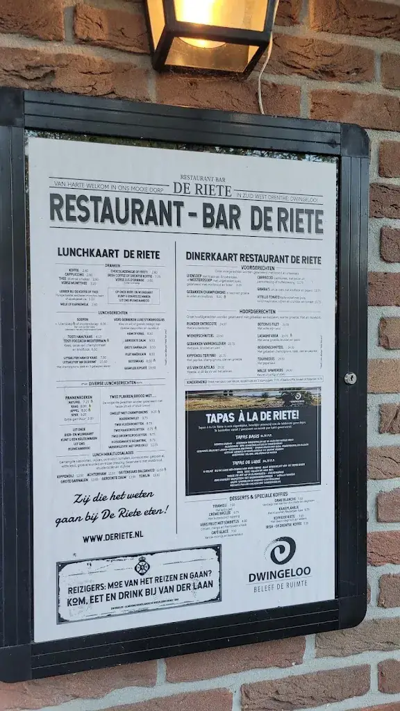 Menu_Café Restaurant De Riete_Dwingeloo_image_2