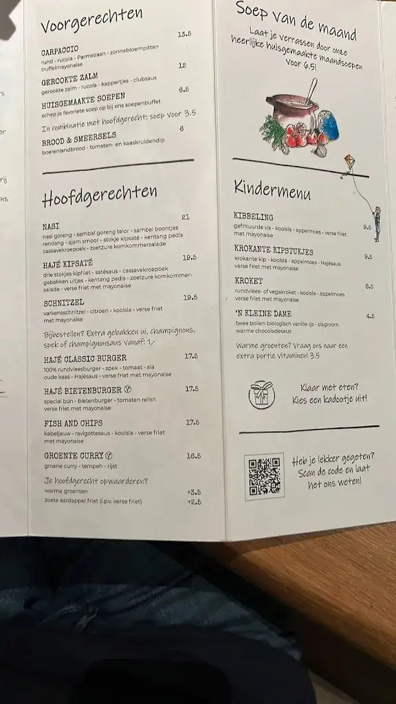 Menu_Hajé restaurant Nunspeet_Hulshorst_image_1