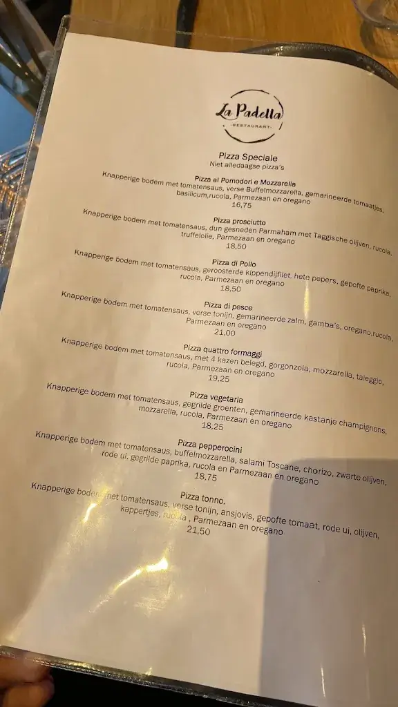 Menu_Restaurant La Padella_Velp_image_1
