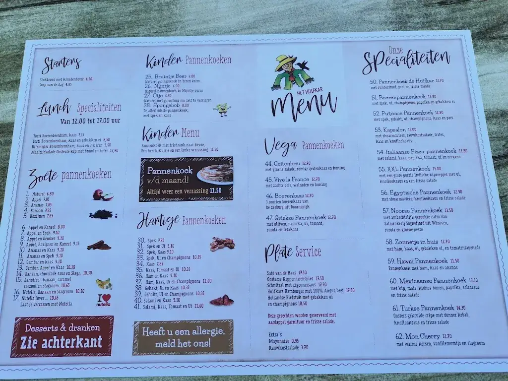 Menu_De Huifkar Partycentrum / Pannenkoekhuis_Putten_image_2