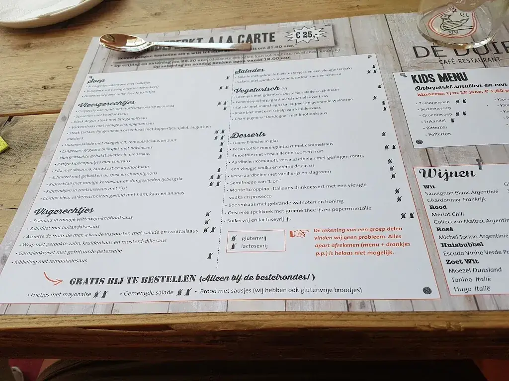 Menu_Café- Restaurant De Duif_Ruurlo_imagen_1