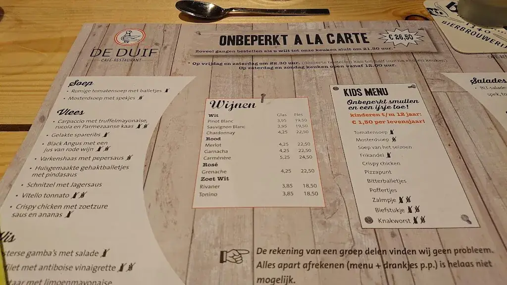 Menu_Café- Restaurant De Duif_Ruurlo_imagen_2