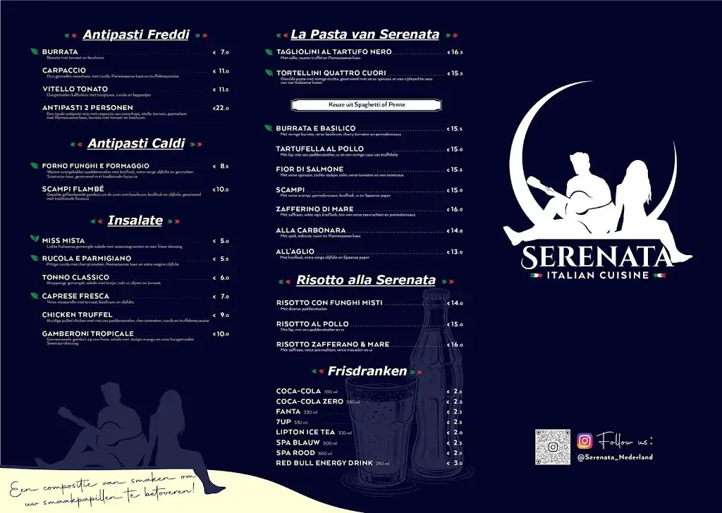 Menu_Serenata Italian Cuisine_Apeldoorn_image_2