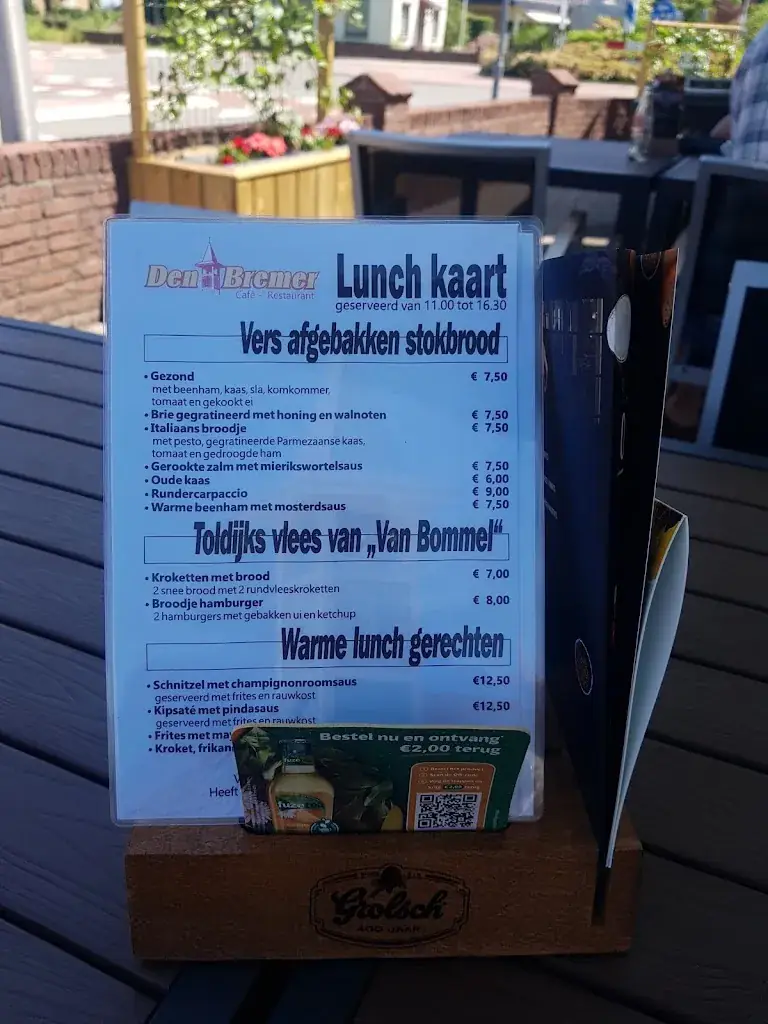 Menu_Café Restaurant Den Bremer_Toldijk_image_1