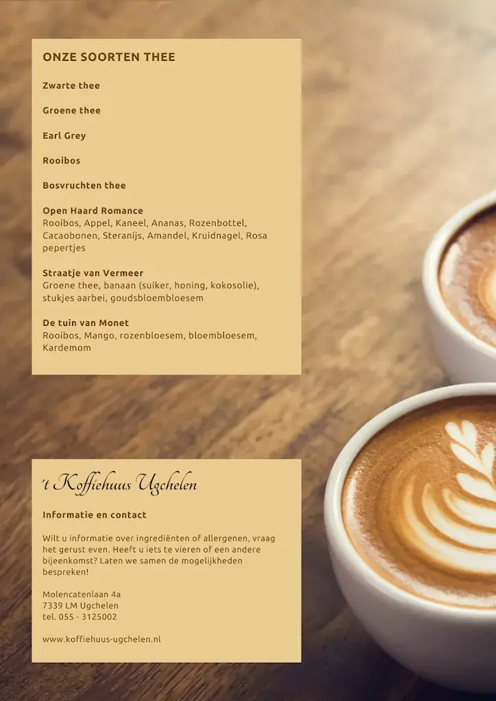 Menu_'t Koffiehuus Ugchelen - Lunchroom, koffie met gebak_Ugchelen_image_3