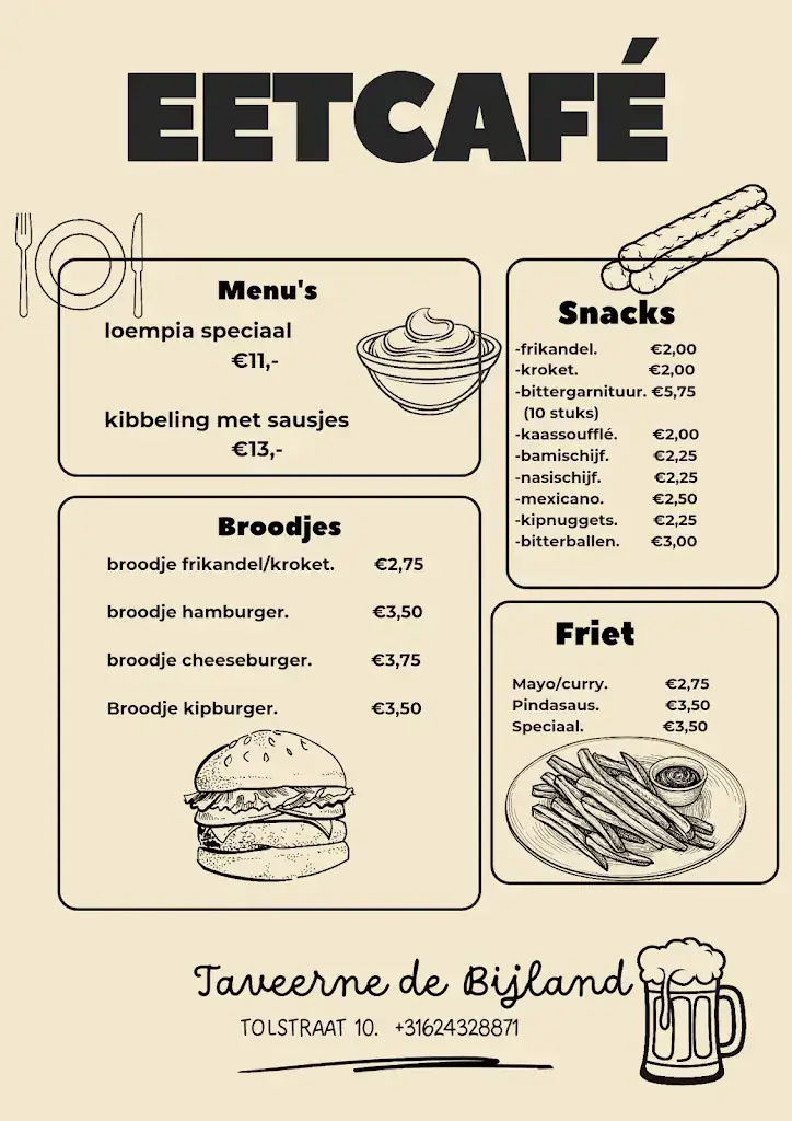 Menu_(Eet) Café Taveerne de Bijland_Tolkamer_image_2
