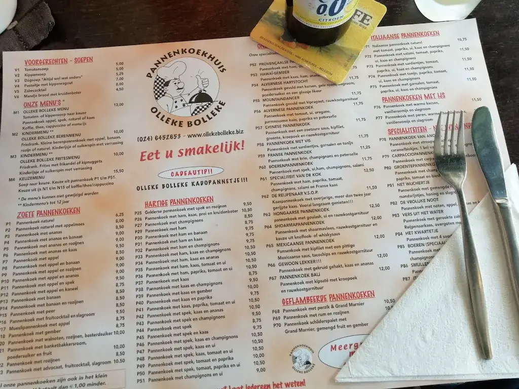 Menu_Pannenkoekhuis Olleke Bolleke_Wijchen_immagine_2
