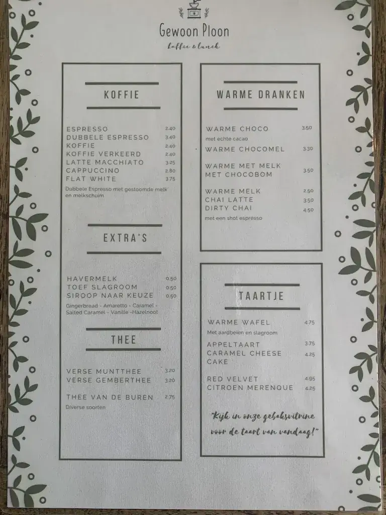 Menu_Restaurant Gewoon Ploon_Woudrichem_image_2