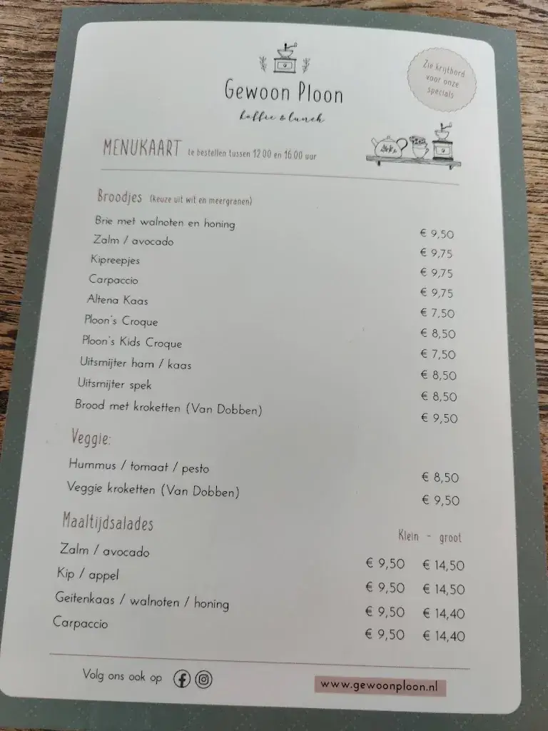 Menu_Restaurant Gewoon Ploon_Woudrichem_image_4