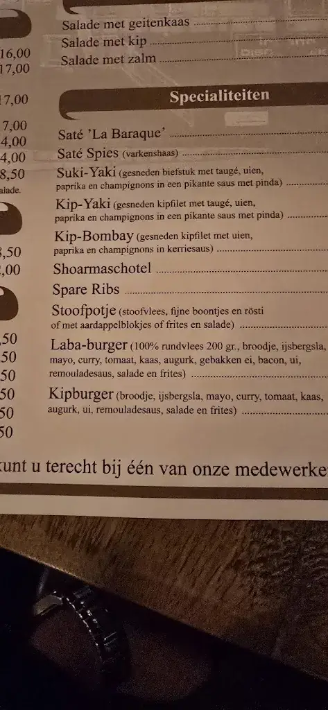 Menu_La Baraque_Zevenhuizen_image_3