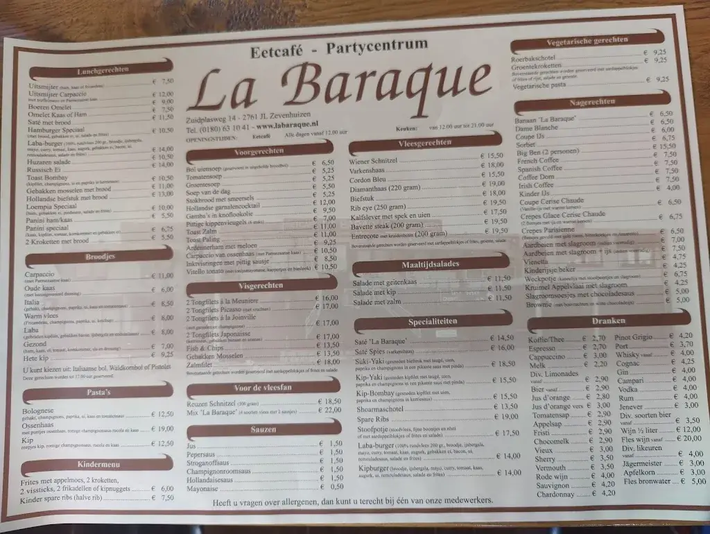 Menu_La Baraque_Zevenhuizen_image_4