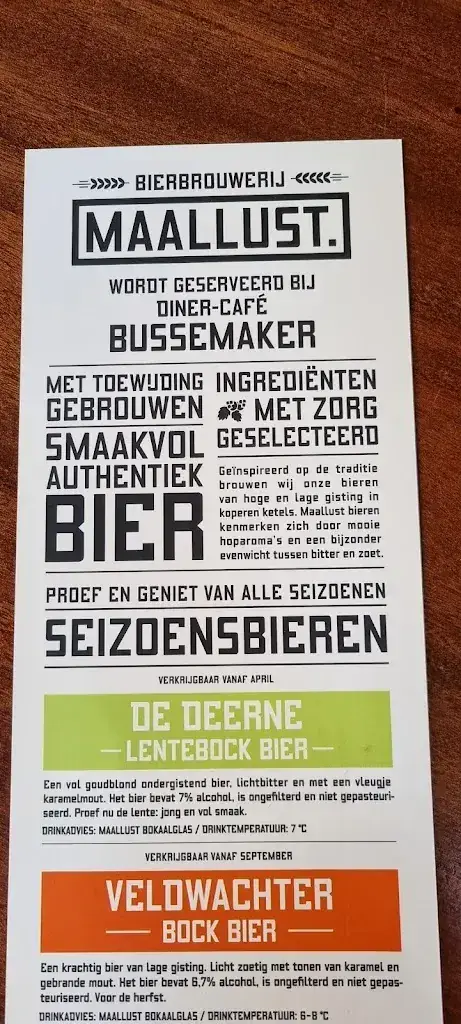Menu_Diner-Café Bussemaker_Exloo_image_1