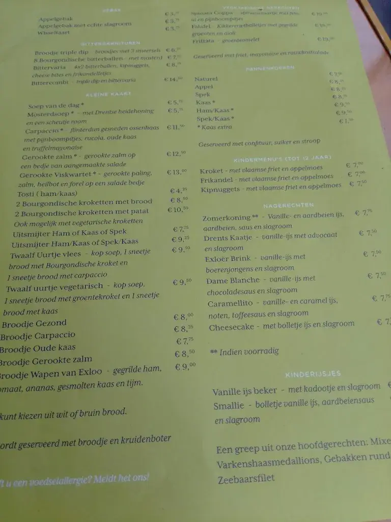 Menü_Wapen Van Exloo_Exloo_Bild_1