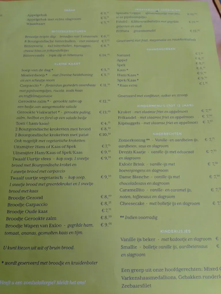 Menü_Wapen Van Exloo_Exloo_Bild_2