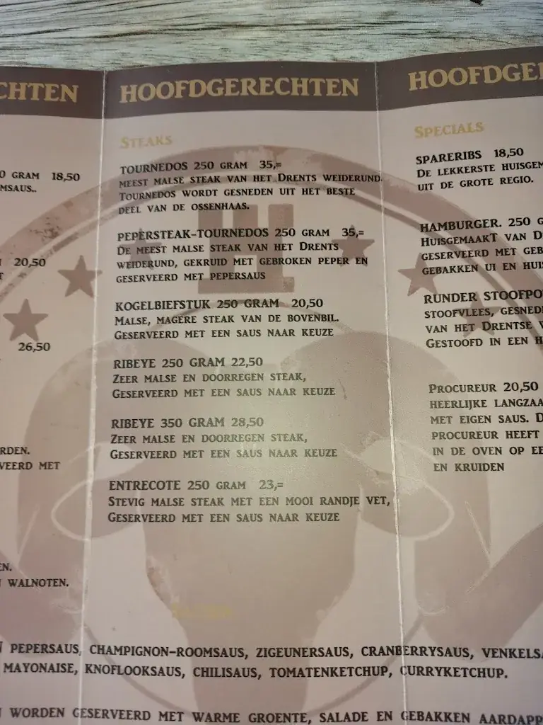 Menu_Het Drentse Steakhuis De Steakerij_Bellingwolde_imagen_4