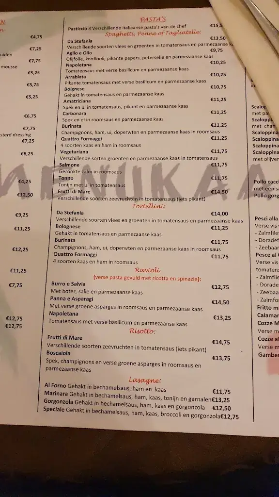 Menu_Ristorante & Pizzeria 