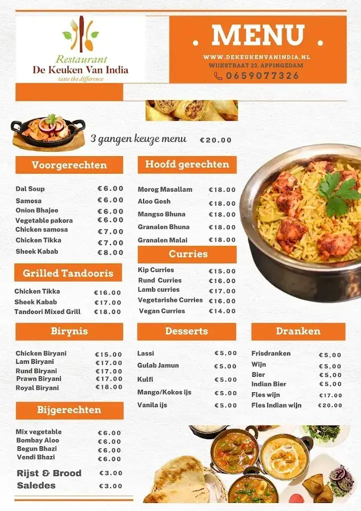 Menu_De keuken van India_Appingedam_image_1