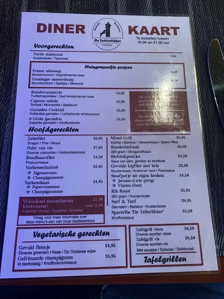 Menu_Restaurant Brasserie De Tellerlikker_Winschoten_image_1