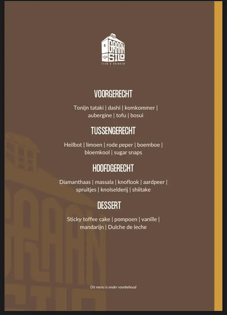 Menu_Restaurant Graansilo Eten & Drinken_Groningen_image_1