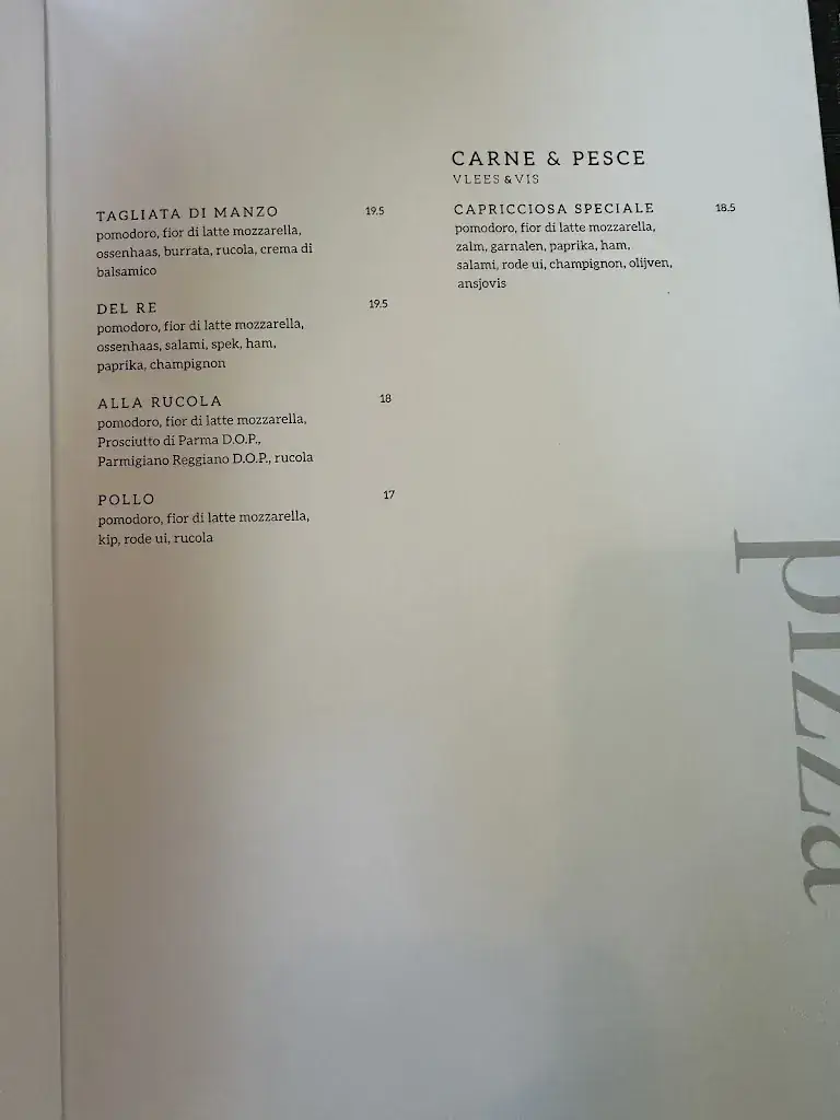 Menu_Il Lago restaurant_Groningen_image_4
