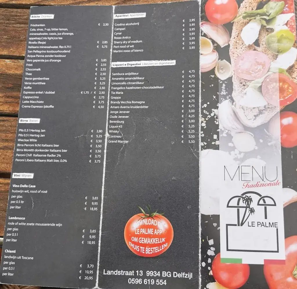 Menu_Le Palme_Delfzijl_immagine_1