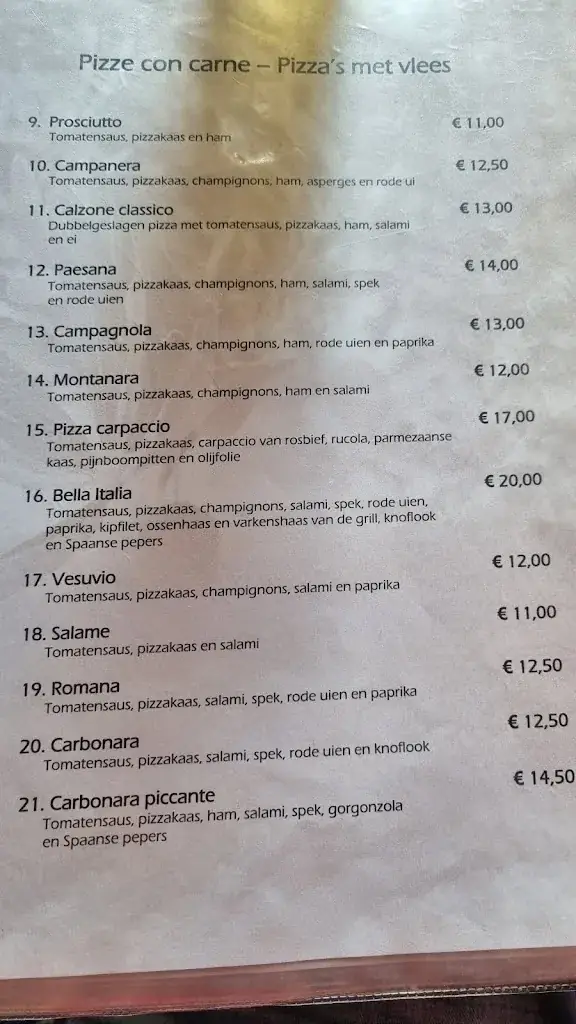 Menu_Pizzeria Ristorante La Piazza_Borger_image_1