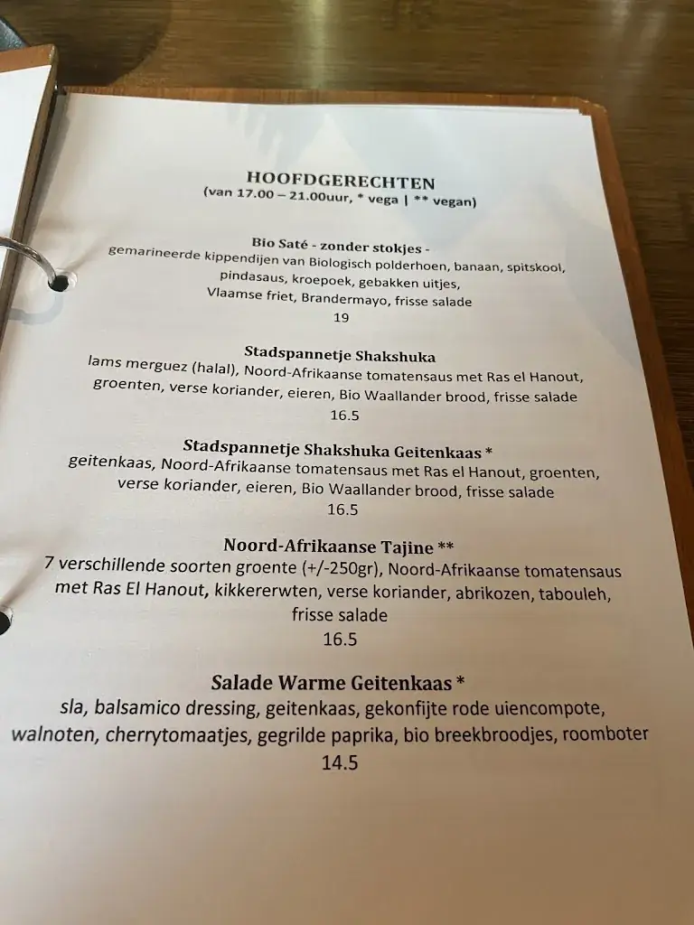 Menü_Stadsrestaurant Het Oude Politiebureau_Groningen_Bild_1