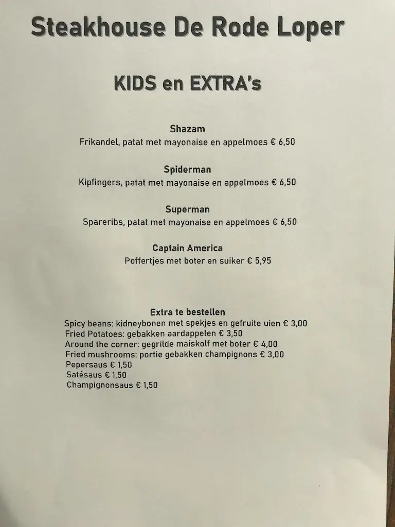 Menu_Buffet restaurant de Rode Loper_Stadskanaal_image_2