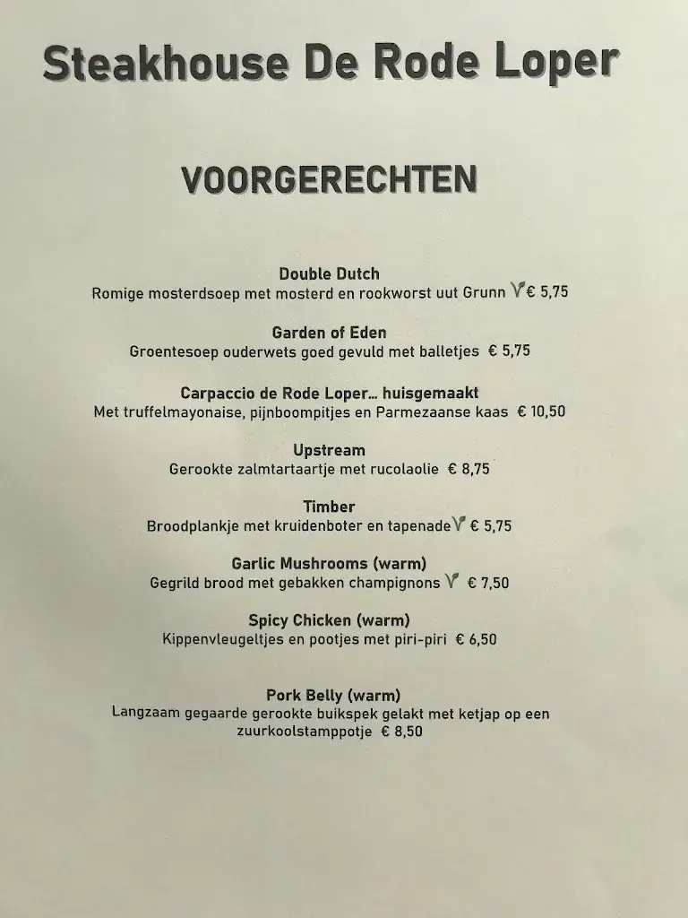 Menu_Buffet restaurant de Rode Loper_Stadskanaal_image_3