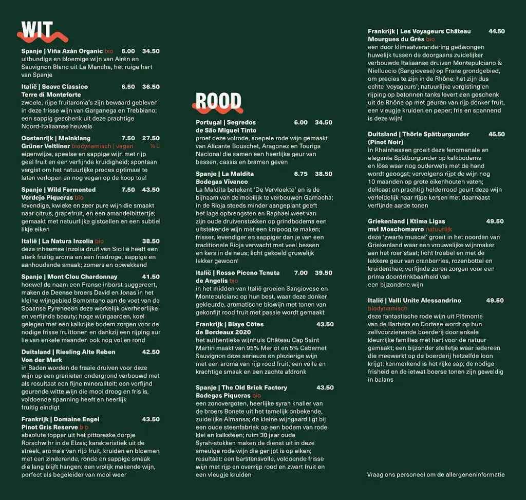 Menu_De Utrechter Stadsbrasserie en Bar_Utrecht_immagine_1
