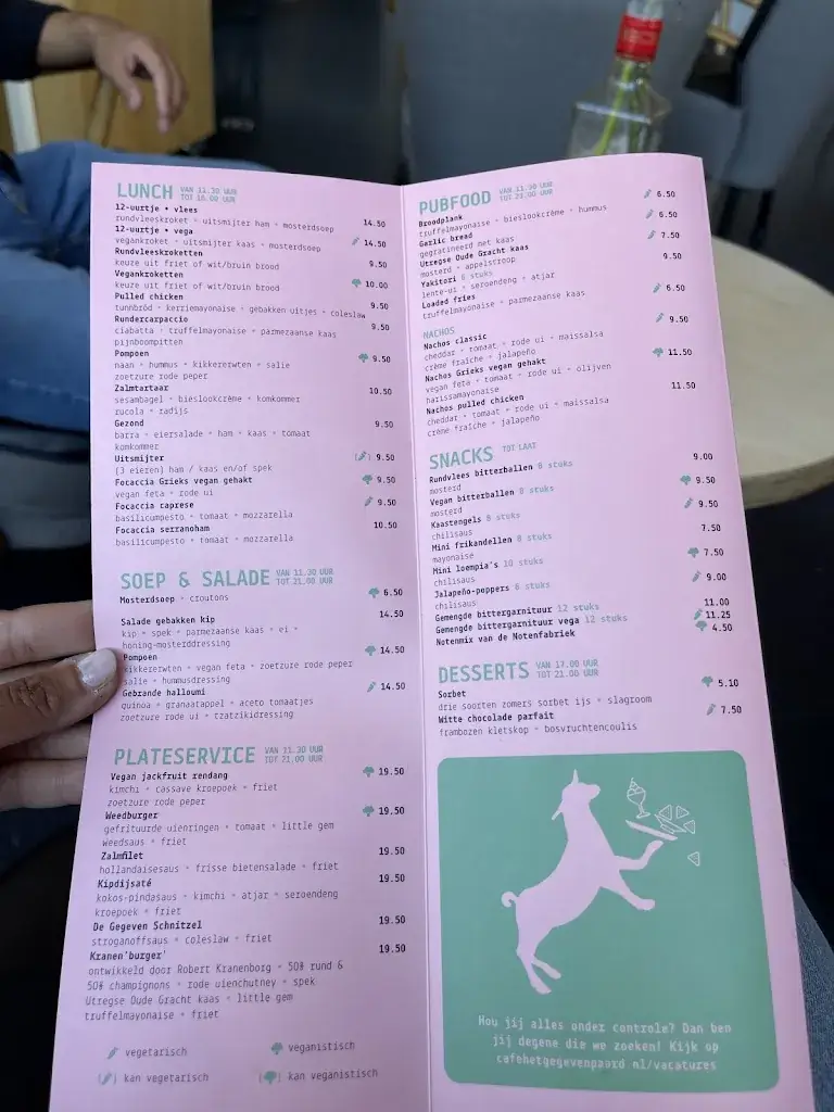 Menu_Café Het Gegeven Paard_Utrecht_image_1