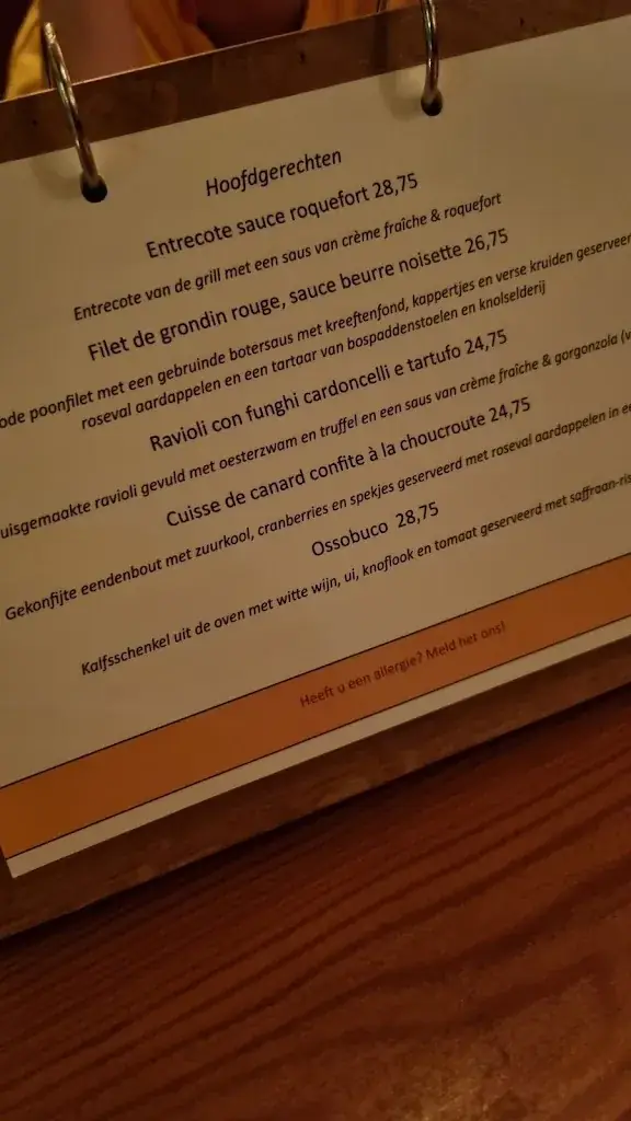 Menu_Le Marronnier_Groningen_image_1