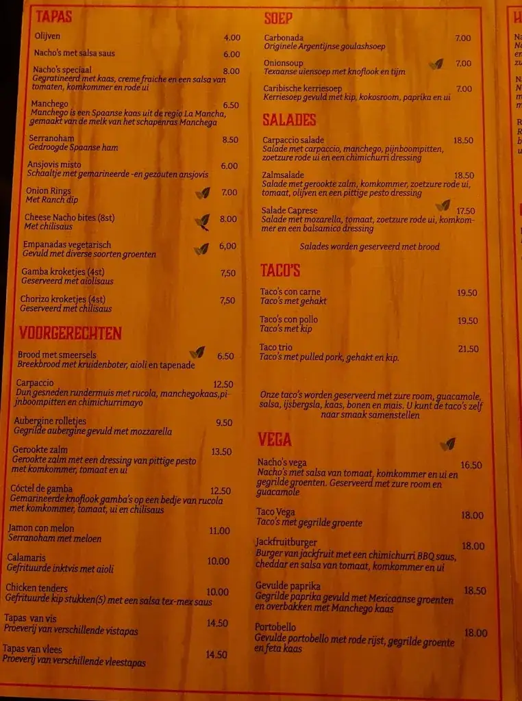 Menu_The Ranch_Veendam_image_3