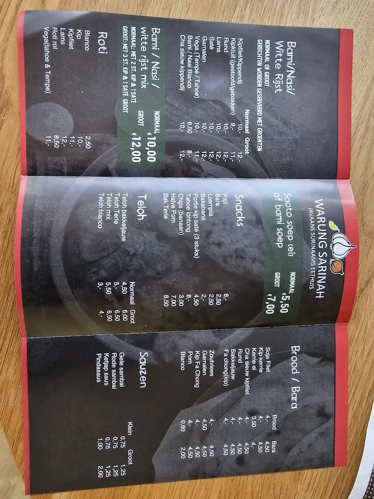 Menu_Warung Sarinah_Hoogezand_image_2