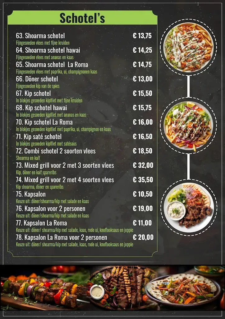 Menu_La Roma Hoogezand_Sappemeer_immagine_3